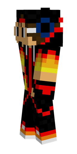 Black skin: body, left side render