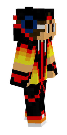 Black skin: body, right side render