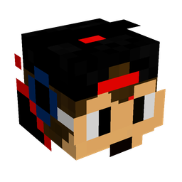 Black skin: head render