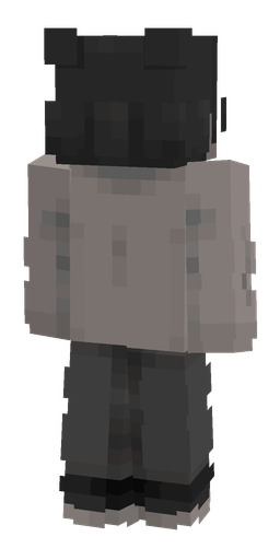 Black skin: body, back render