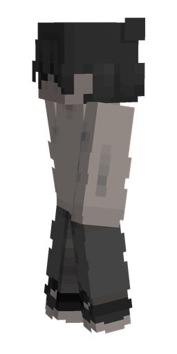 Black skin: body, left side render