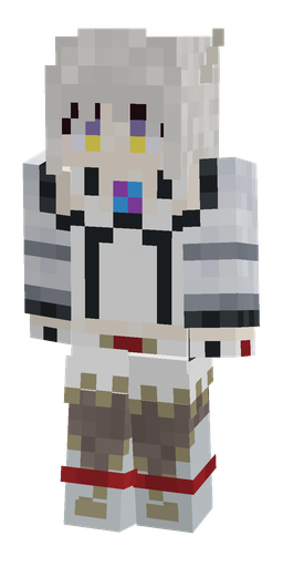 Blue skin: body, front render