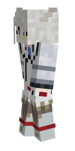 Blue skin: body, left side render