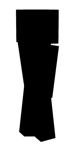 Black skin: body, left side render