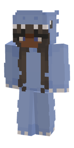 Blue skin: body, front render