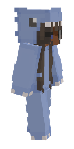 Blue skin: body, right side render