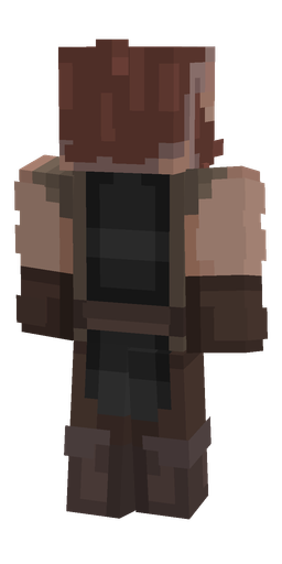 Brown skin: body, back render