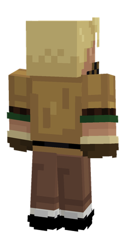 Brown skin: body, back render