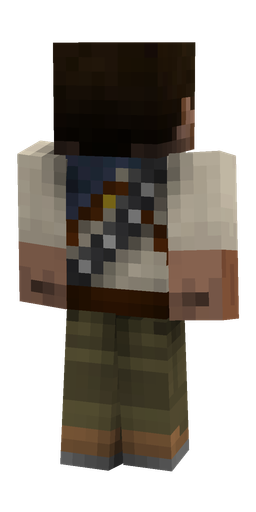 Black skin: body, back render