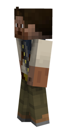 Black skin: body, left side render