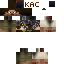 Black skin: raw texture render