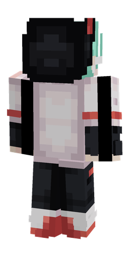 Black skin: body, back render