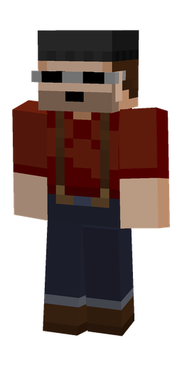 Blue skin: body, front render