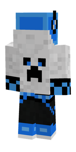Black skin: body, back render