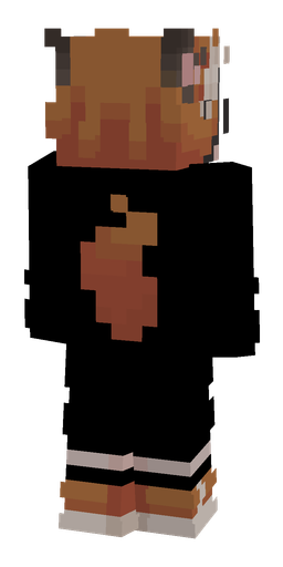 Black skin: body, back render