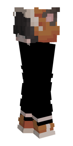 Black skin: body, left side render
