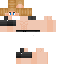 Black skin: raw texture render