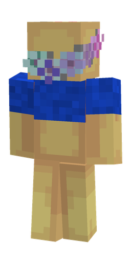 Blue skin: body, back render