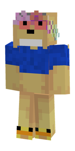 Blue skin: body, front render