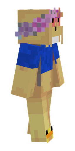 Blue skin: body, right side render