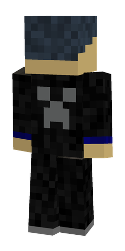 Black skin: body, back render