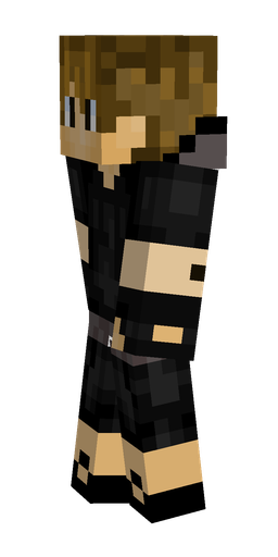 Black skin: body, left side render