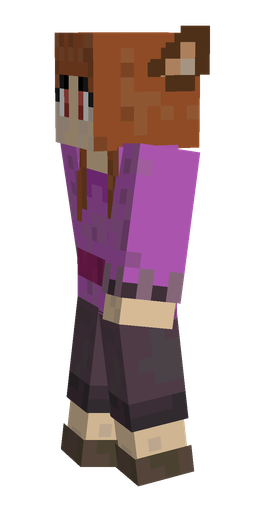 Brown skin: body, left side render