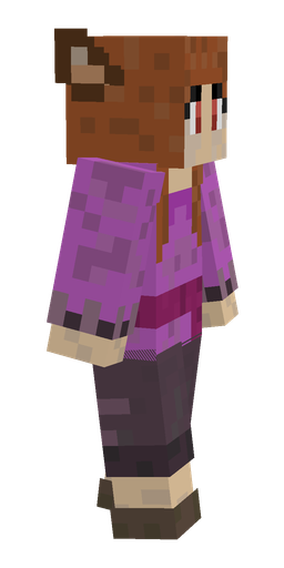 Brown skin: body, right side render