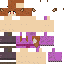 Brown skin: raw texture render