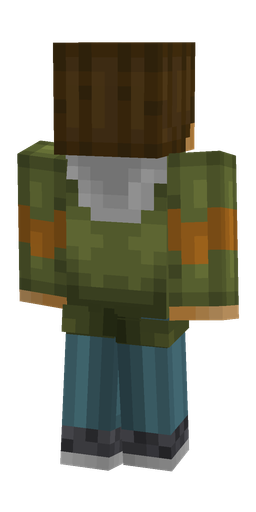 Blue skin: body, back render