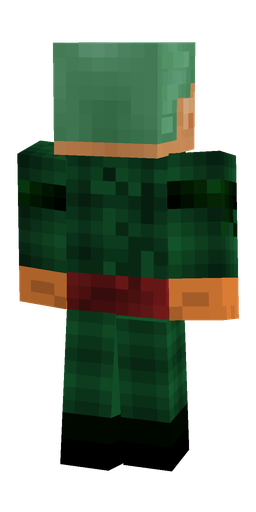 Black skin: body, back render