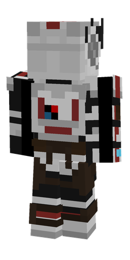 Black skin: body, back render