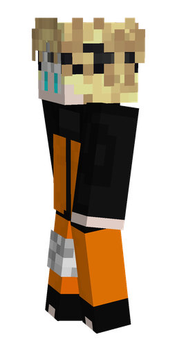 Black skin: body, left side render