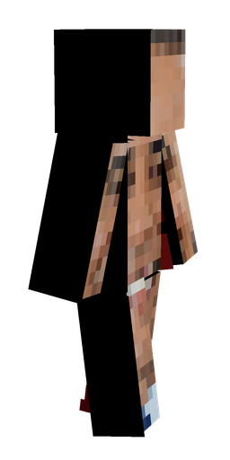 Black skin: body, right side render