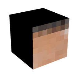 Black skin: head render