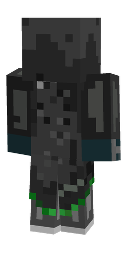 Black skin: body, back render