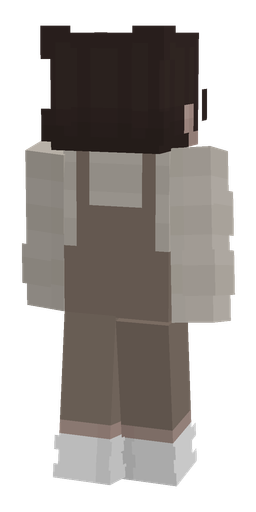 Dark skin: body, back render