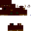 Black skin: raw texture render
