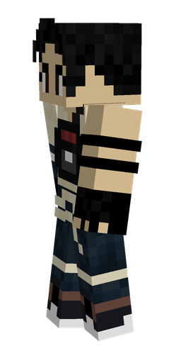 Black skin: body, left side render