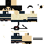 Black skin: raw texture render
