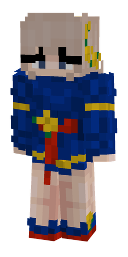 Blue skin: body, front render