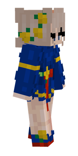 Blue skin: body, right side render