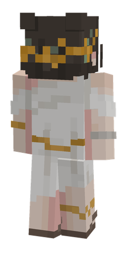 Black skin: body, back render