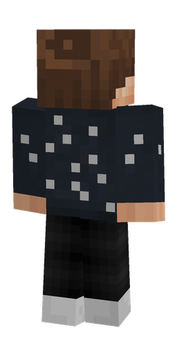 Black skin: body, back render