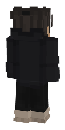 Black skin: body, back render