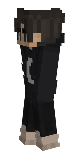 Black skin: body, left side render
