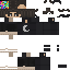 Black skin: raw texture render