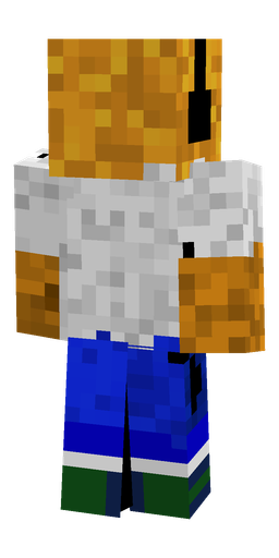 Blue skin: body, back render