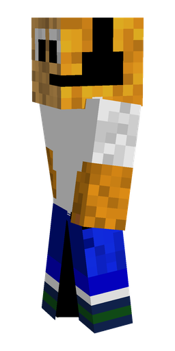 Blue skin: body, left side render
