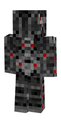 Black skin: body, back render